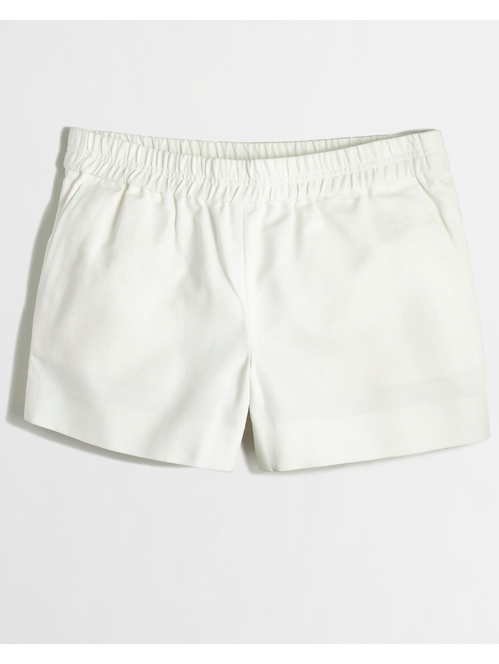 J.Crew Off White Cotton-Linen Blend Shorts Size 6